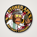 Stoned Ape Die Cut Sticker